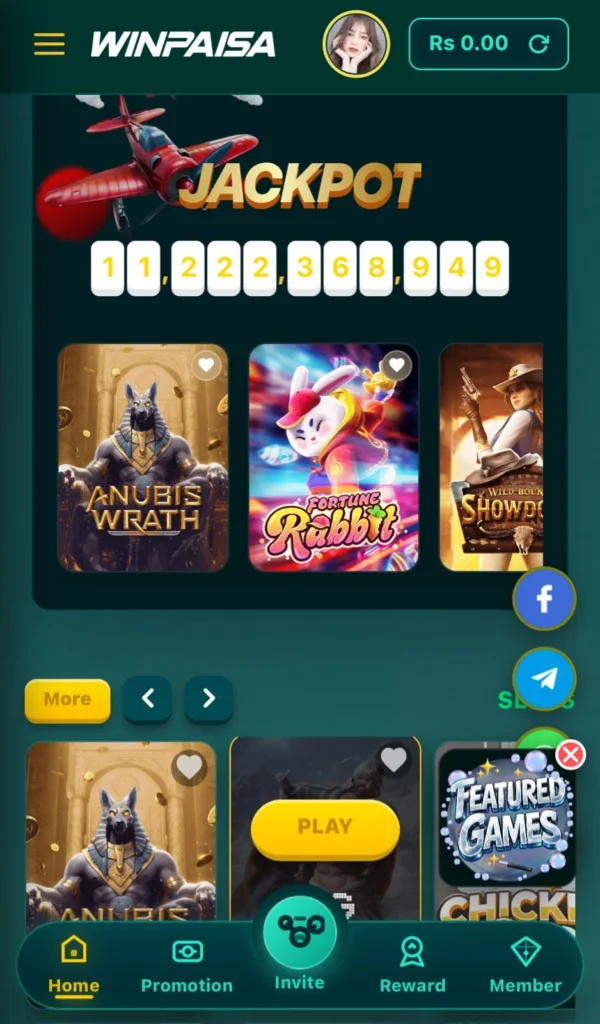 Dashboard of the slots win 999 win paisa game real money featuring spin wheels and digital cards.